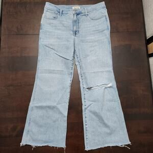 Madewell 11" High Rise Flare Jean Size 32 Petite